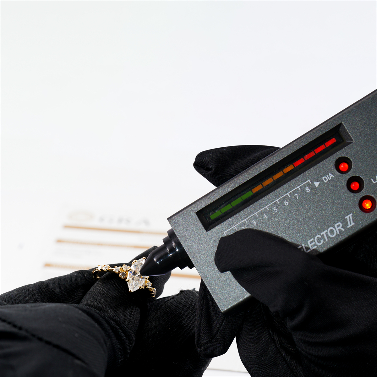 2.3ct Golden Aurora Spire Ring Band VVS Synthetic Moissanite Ring Jewelry S925 Band