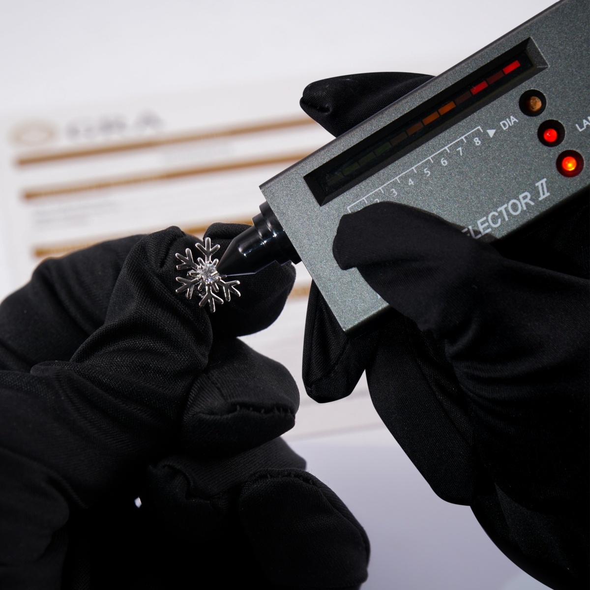 Delzzad Romantic Icy Snowflake Stud Earrings Synthetic Moissanite S925 Earring Jewelry Perfect Birthday Engagement Anniversary Christmas Gift