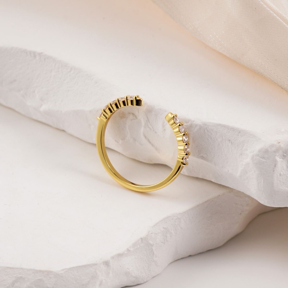 Delzzad Luxury Ethereal Elegance Set Bridal Engagement Ring Set Synthetic Moissanite Ring Jewelry S925 Triple Stacking Ring Band Perfect Birthday Engagement Wedding Anniversary Christmas Gift