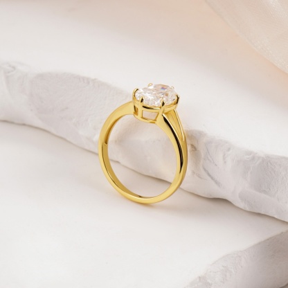 Delzzad Luxury Ethereal Elegance Set Bridal Engagement Ring Set Synthetic Moissanite Ring Jewelry S925 Triple Stacking Ring Band Perfect Birthday Engagement Wedding Anniversary Christmas Gift