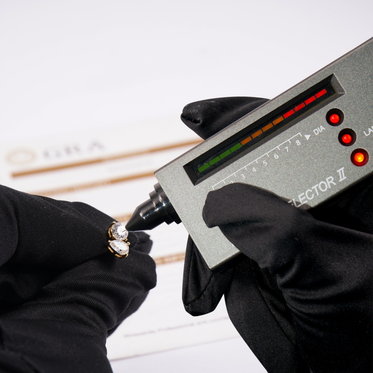 Toi et Moi Stud Earrings Pear and Round Cut Earrings VVS Synthetic Moissanite Earrings S925 Studs