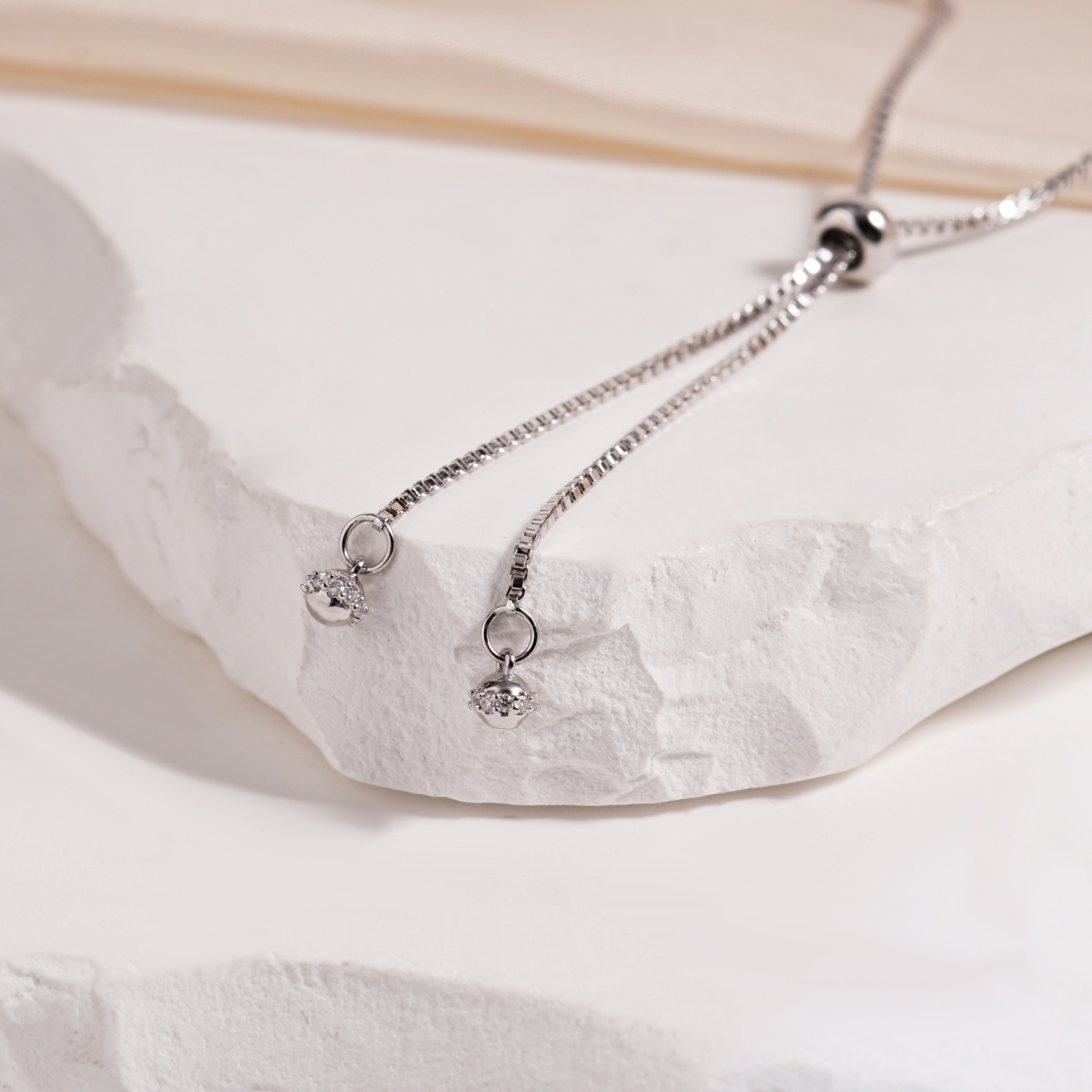 1.5ct Love's Garden Flower Bracelet Adjustable Cluster Bolo Bracelet Synthetic Moissanite Bracelet Copper Chain