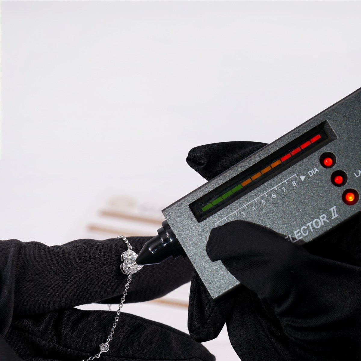 Delzzad Eternal Heart Set Bling Love Heart Bracelet Heart Pendant Necklace Jewelry Set Synthetic Moissanite Necklace Bracelet Jewelry Copper Chain