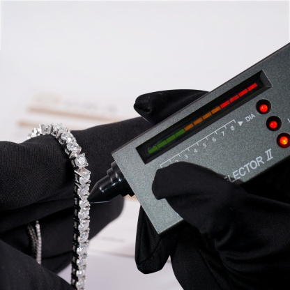 6.6ct Starlight Adjustable Bracelet Synthetic Moissanite Bracelet Copper Chain