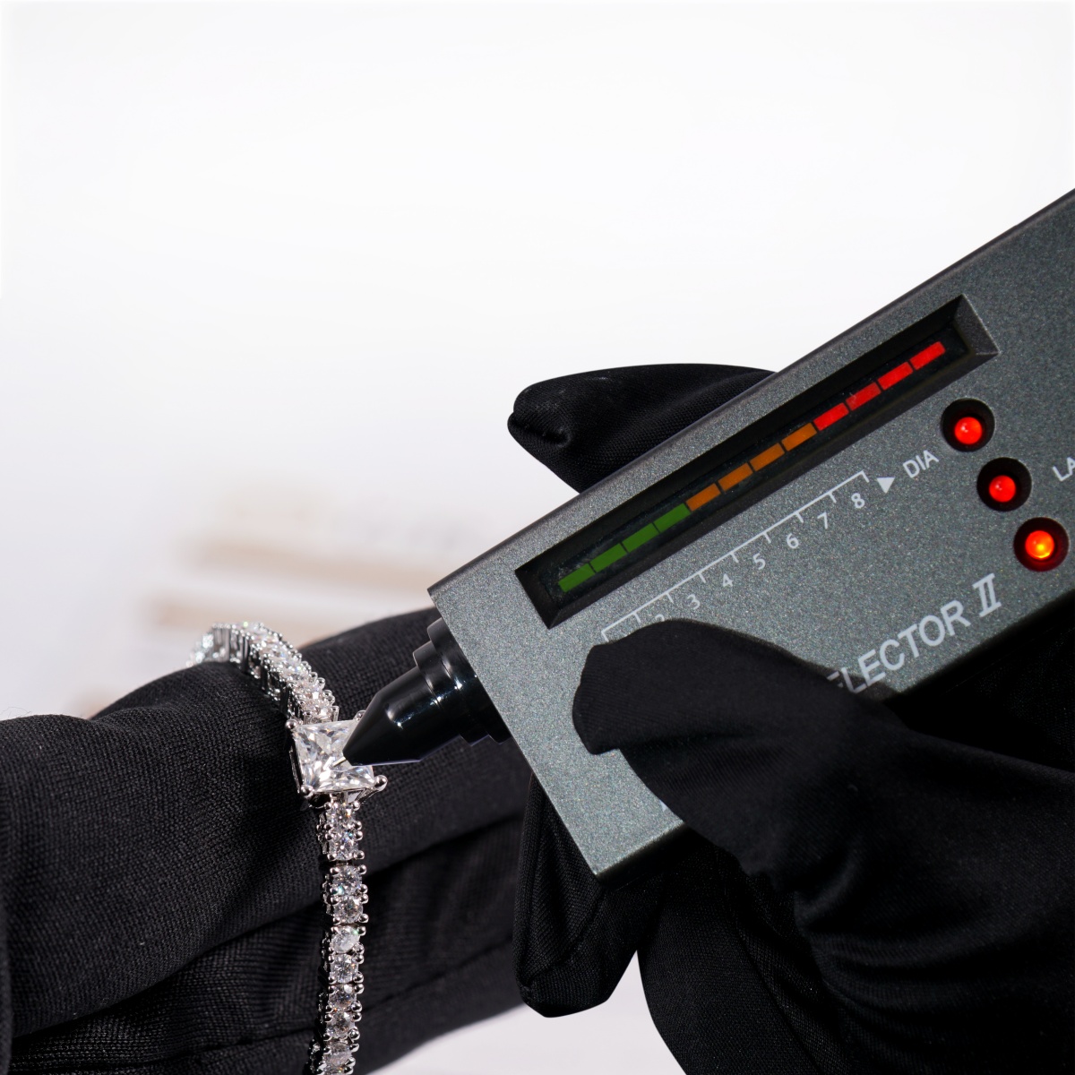 2.5ct Boundless Love Bracelet Classic Tennis Chain Adjustable Slider Bracelet Princess Cut Synthetic Moissanite Bracelet Copper Chain