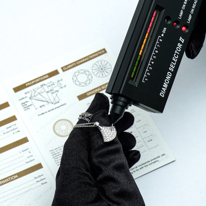 Fan-Shaped Pendant Synthetic Moissanite S925 Chain Birthday Anniversary Mother's Day Gifts for Women