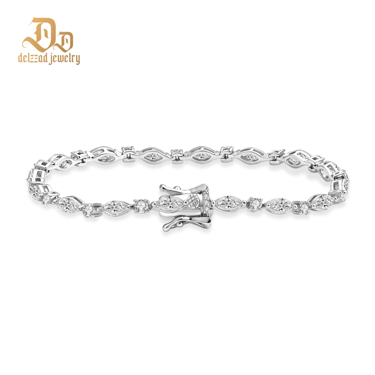 Marquise Moonlight Bracelet Tennis Bracelet Synthetic Moissanite Bracelet Jewelry Copper Chain