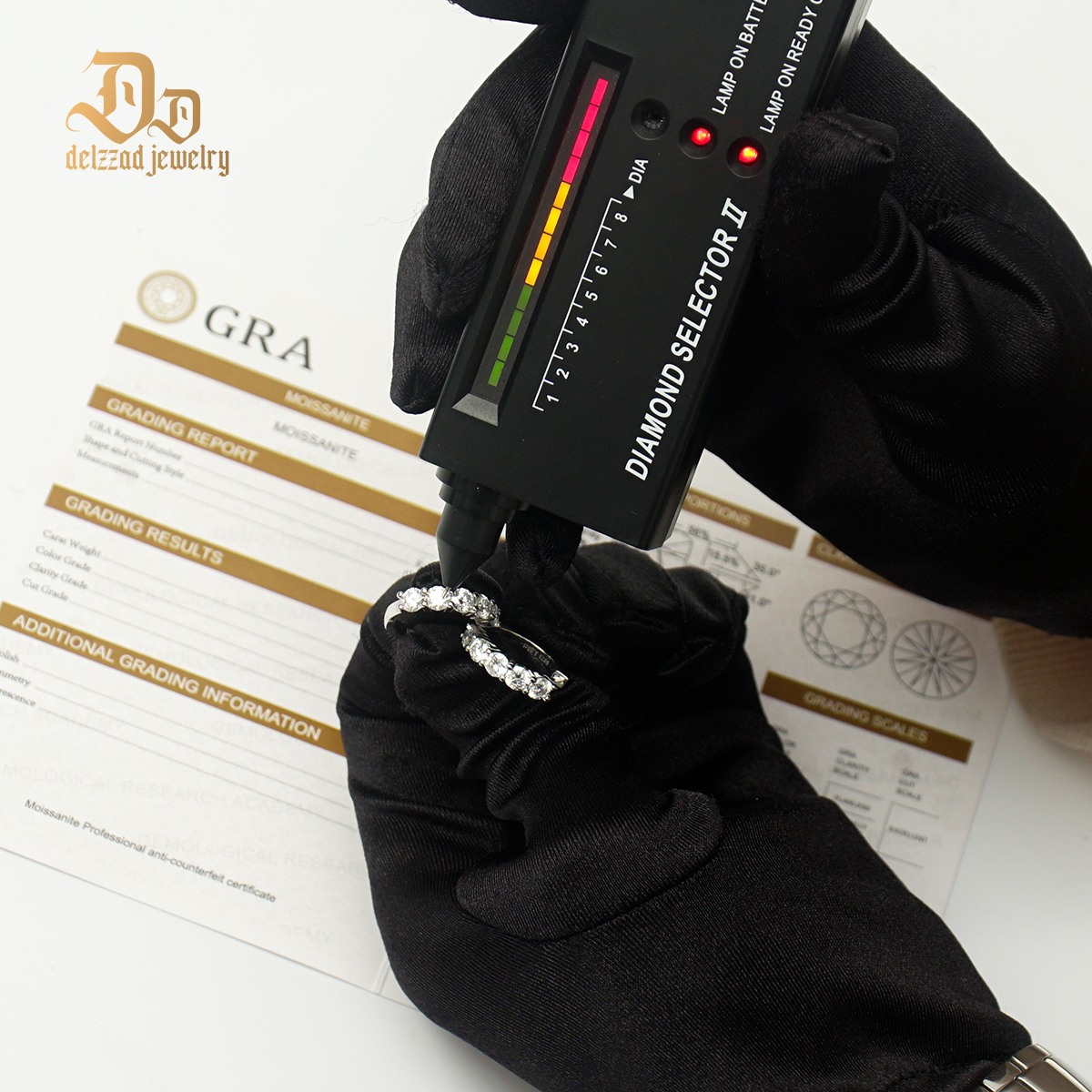 Delzzad S925 Synthetic Moissanite Hip Hop Twinkling Clip on Hoop Earrings St Valentine's Day Gifts for Men Women