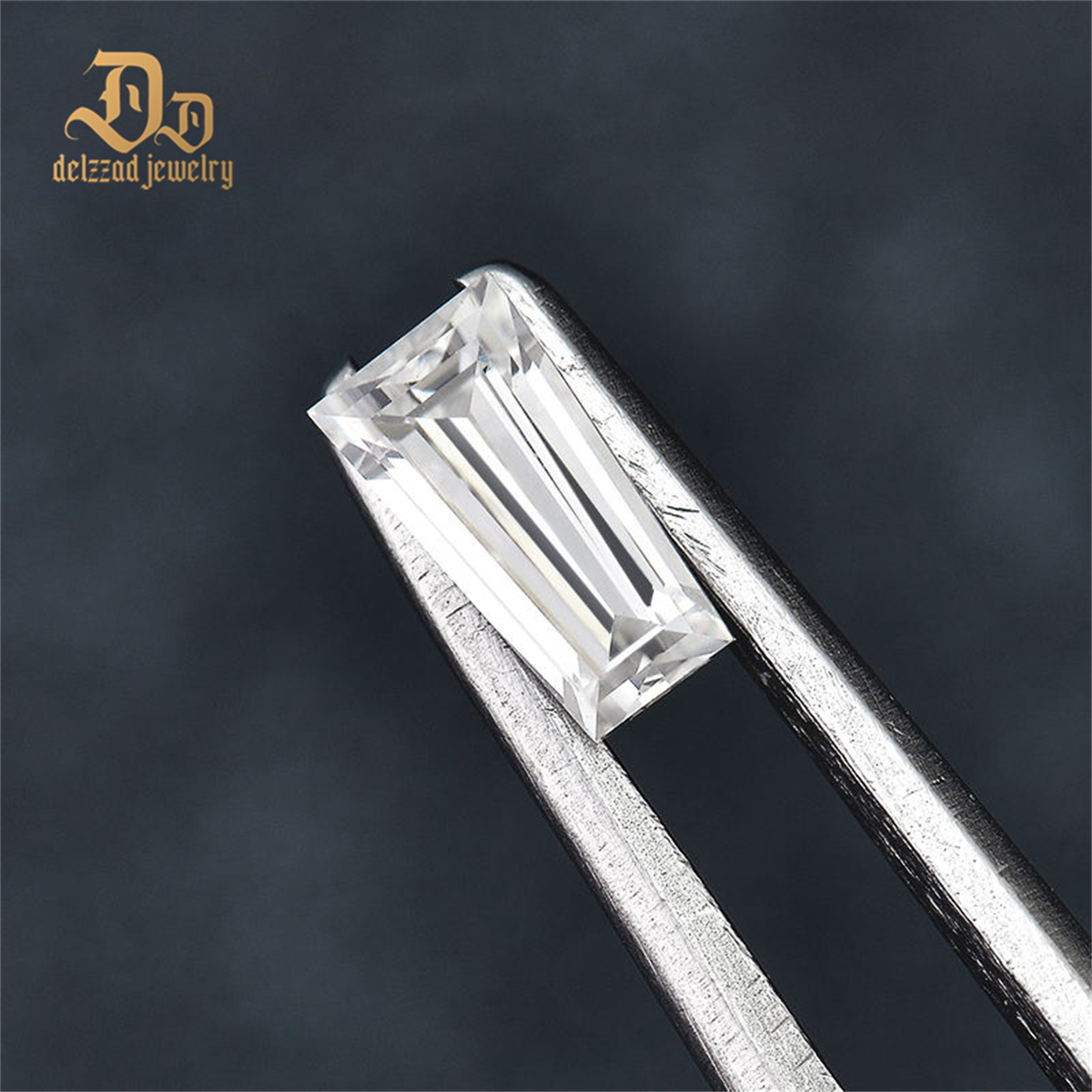 Unique Trapezoid Cut Super White Loose Gemstone Melee Moissanite Gemstone