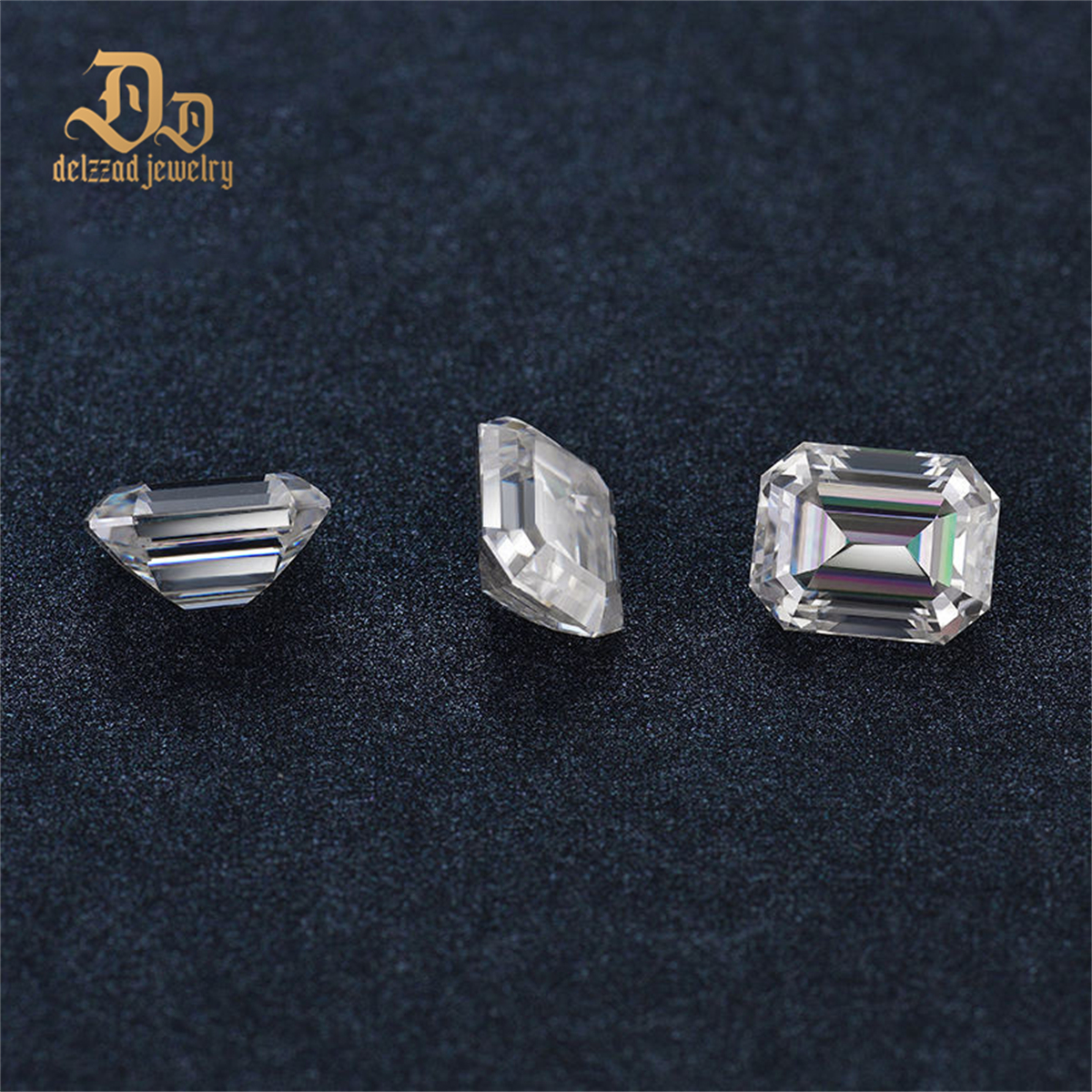 Flawless Emerald Moissanite Loose Moissanite Diamonds VVS