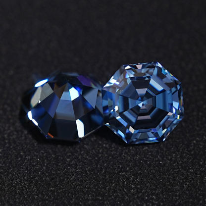 7MM 2 Carat Vivid Blue Vvs Sapphire Loose Diamond Synthetic Moissanite Price
