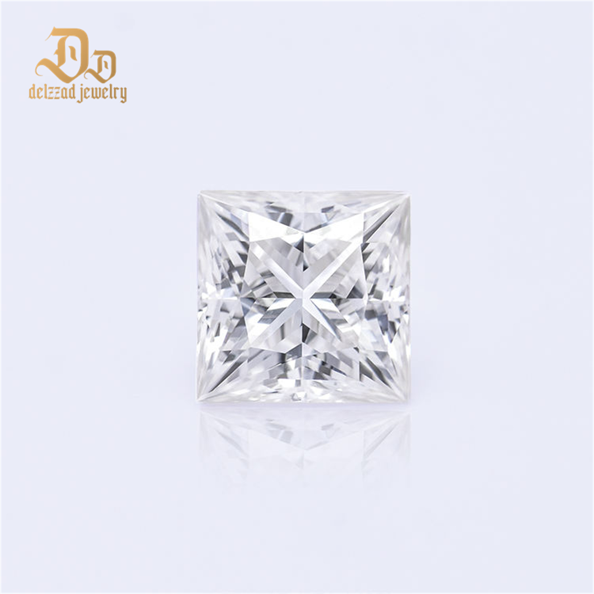 Wholesale Moissanite Diamond 1 Carat 3 Carat Princess Cut Colorless Moissanite