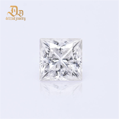 Wholesale Moissanite Diamond 1 Carat 3 Carat Princess Cut Colorless Moissanite