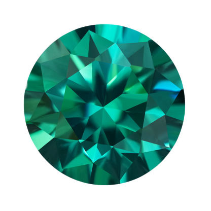 Top Quality Custom Moissanite Diamond Moissanite Price Diamond Loose Round/emerald Cut Green Color Moissanite