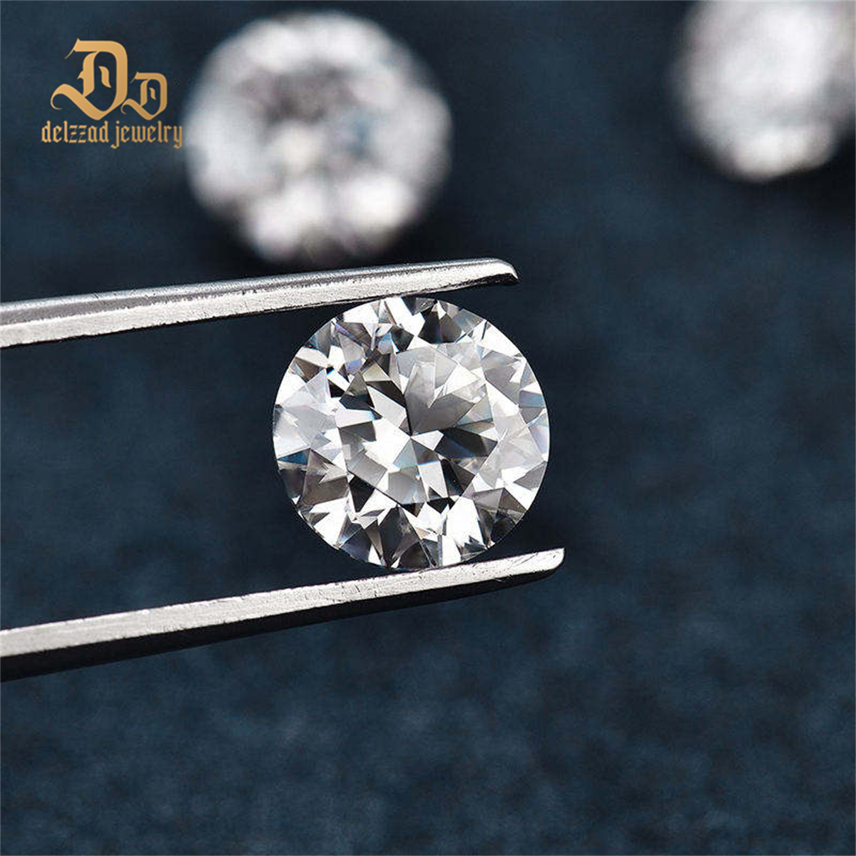 VVS1 Clarity Loose Moissanite Diamond White Round Brilliant Cut DEF for Jewelry Making