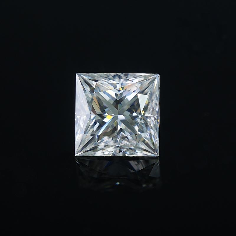 Wholesale Moissanite Diamond 1 Carat 3 Carat Princess Cut Colorless Moissanite