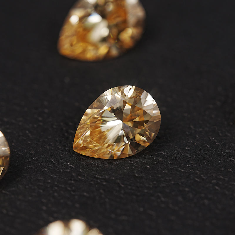 Vivid Yellow 7*11 mm Loose Moissanite Gemstone Factory Price Wholesale