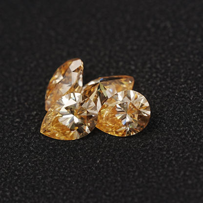 Vivid Yellow 7*11 mm Loose Moissanite Gemstone Factory Price Wholesale
