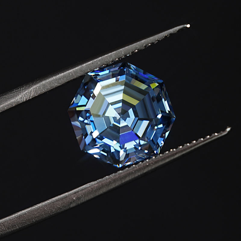 7MM 2 Carat Vivid Blue Vvs Sapphire Loose Diamond Synthetic Moissanite Price