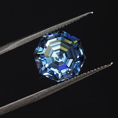7MM 2 Carat Vivid Blue Vvs Sapphire Loose Diamond Synthetic Moissanite Price