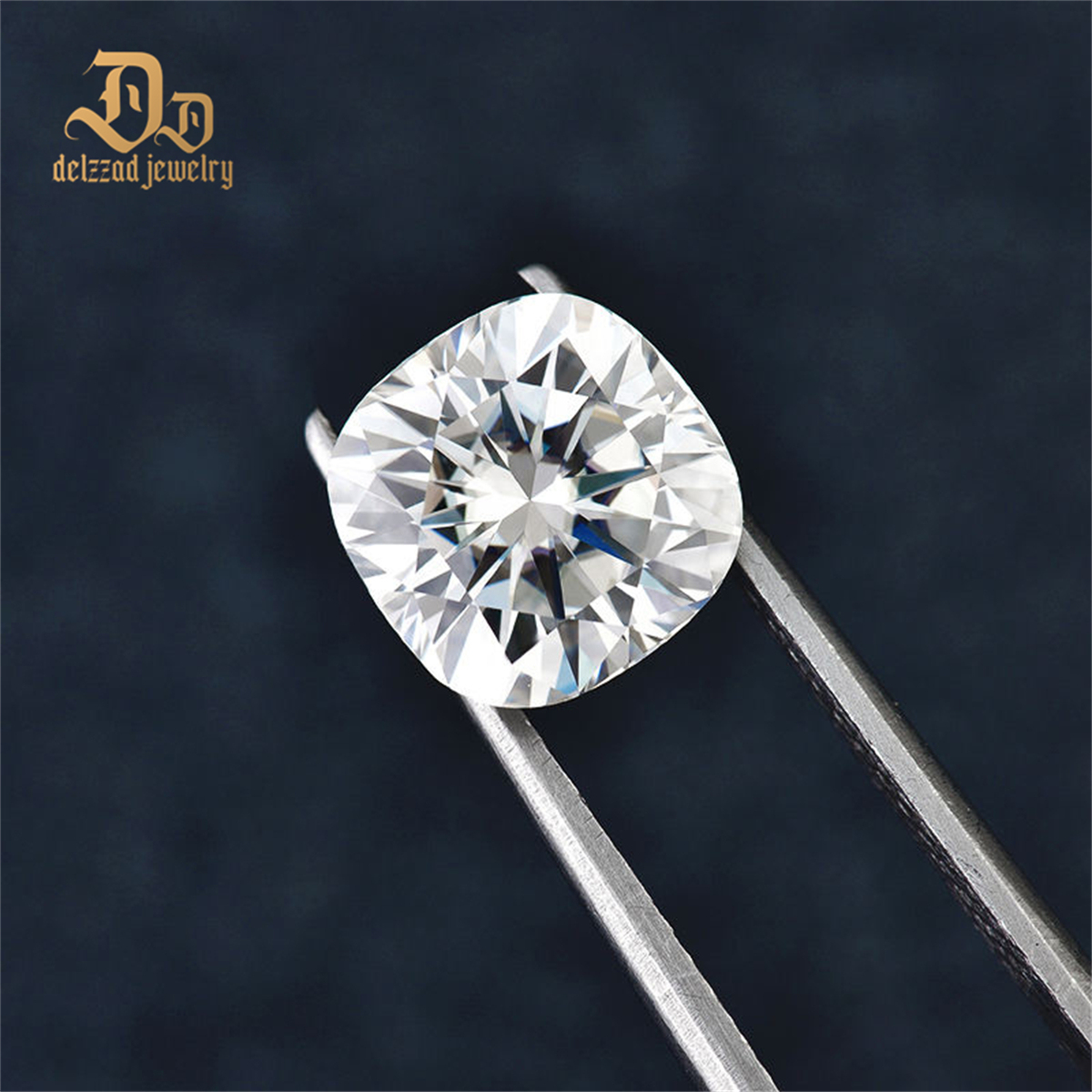 Wholesale Cushion Moissanite Stone 6mm 1Ct Loose Diamonds High Quality Gemstone for Jewelry Making