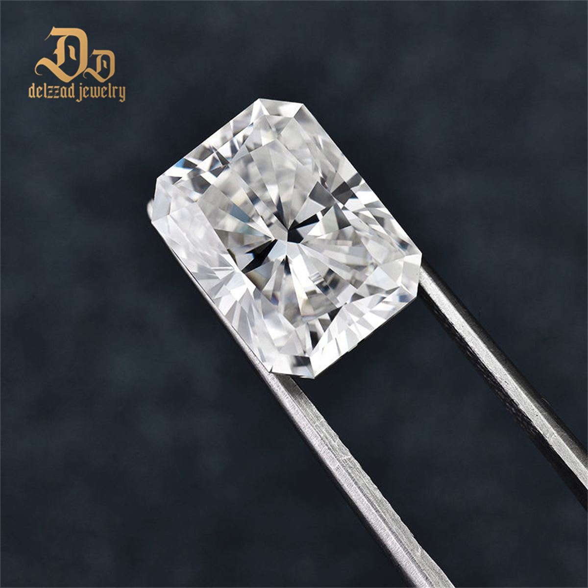5*7mm 1 Carat Loose Radiant Cut Moissanite Gem Stones Crushed