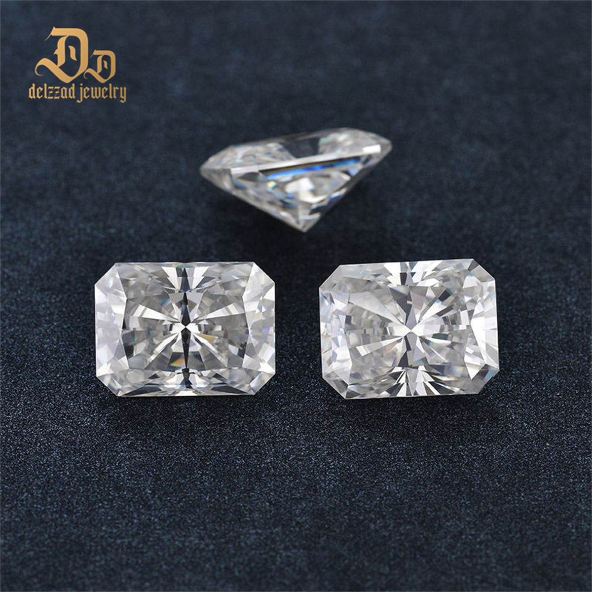 5*7mm 1 Carat Loose Radiant Cut Moissanite Gem Stones Crushed