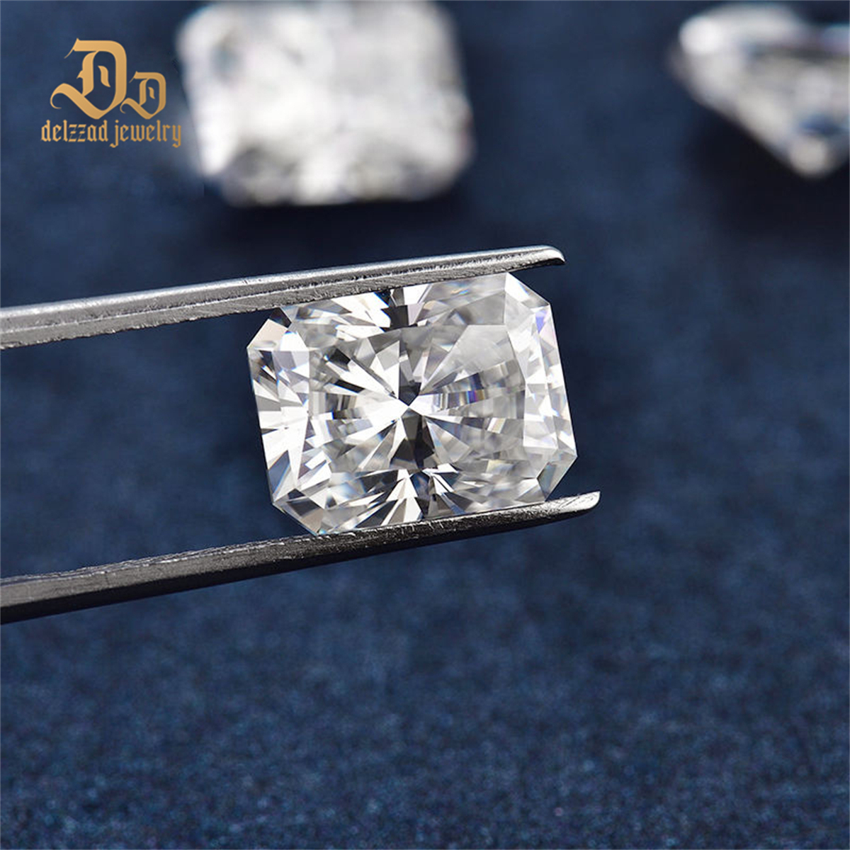 5*7mm 1 Carat Loose Radiant Cut Moissanite Gem Stones Crushed