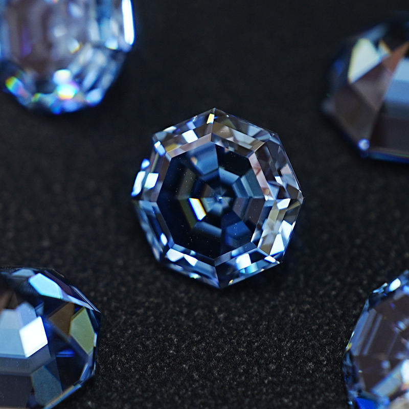 7MM 2 Carat Vivid Blue Vvs Sapphire Loose Diamond Synthetic Moissanite Price