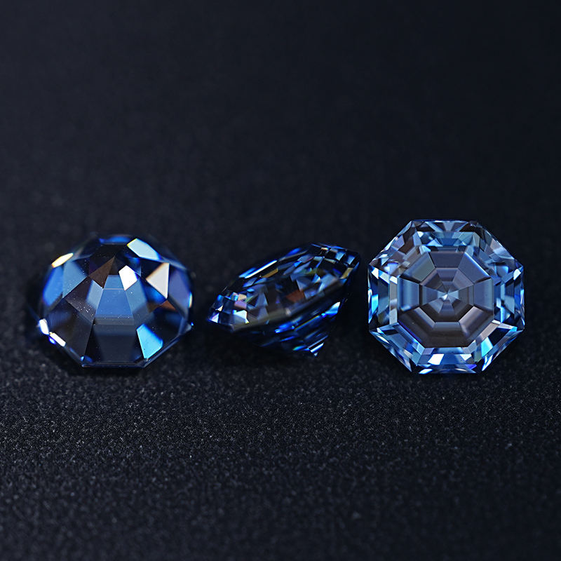 7MM 2 Carat Vivid Blue Vvs Sapphire Loose Diamond Synthetic Moissanite Price