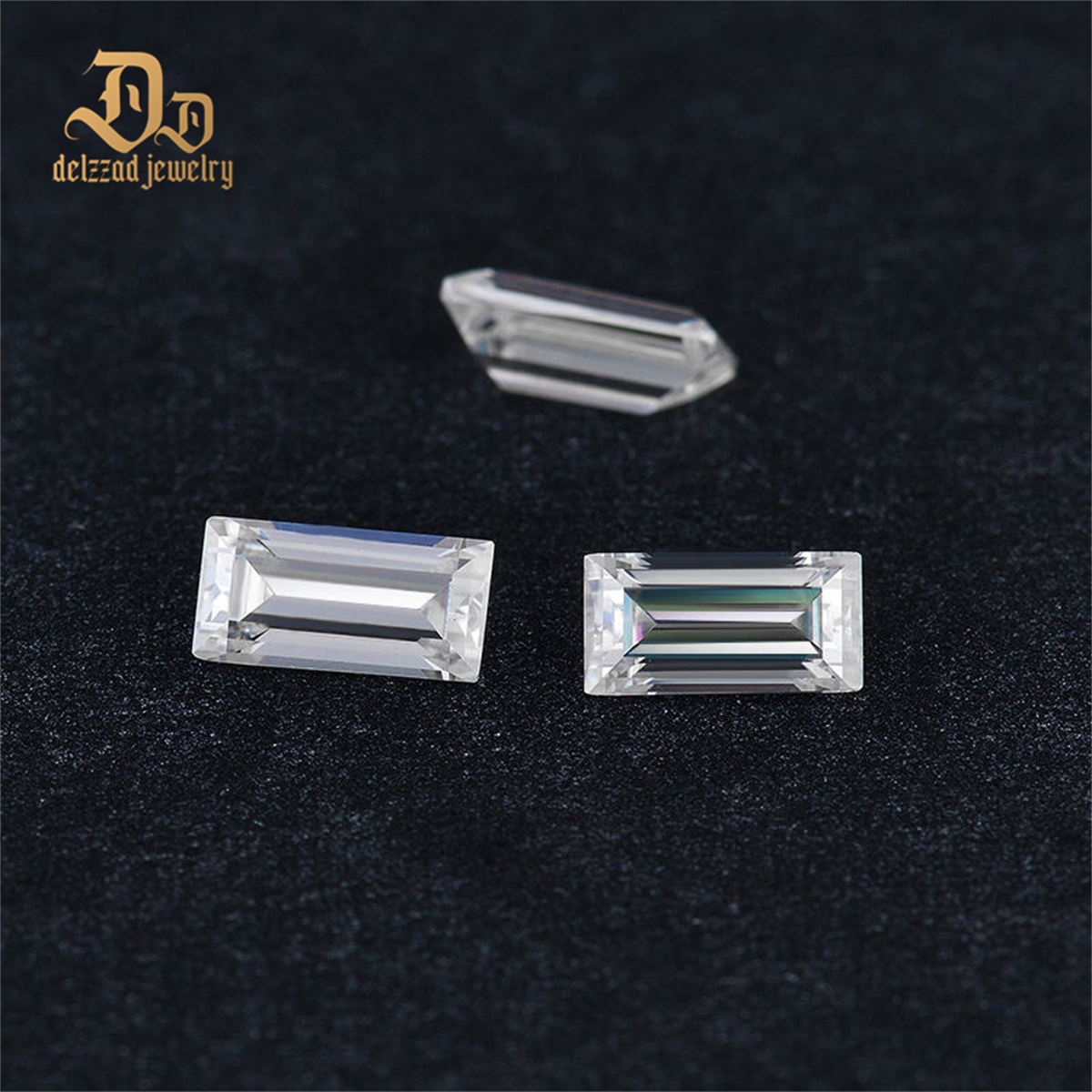 White D Color Baguette Cut Synthetic Diamond 3X5 mm Loose Moissanite Gemstone Colorless 3X5 Mm Moissanite