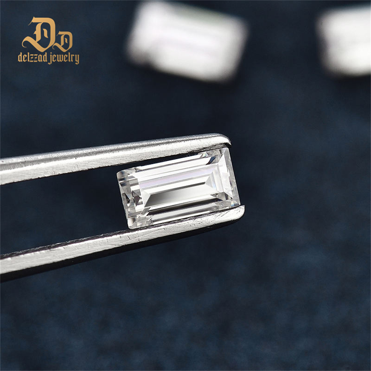 White D Color Baguette Cut Synthetic Diamond 3X5 mm Loose Moissanite Gemstone Colorless 3X5 Mm Moissanite