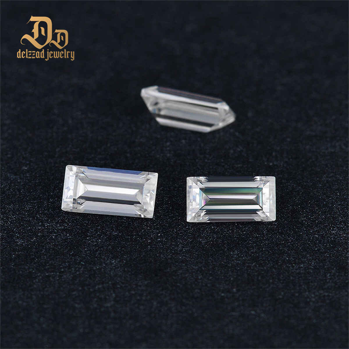 White D Color Baguette Cut Synthetic Diamond 3X5 mm Loose Moissanite Gemstone Colorless 3X5 Mm Moissanite
