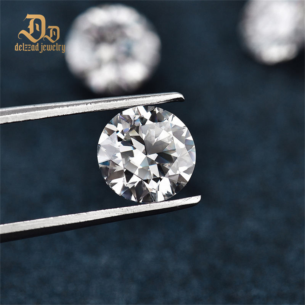 VVS1 Clarity Loose Moissanite Diamond White Round Brilliant Cut DEF for Jewelry Making