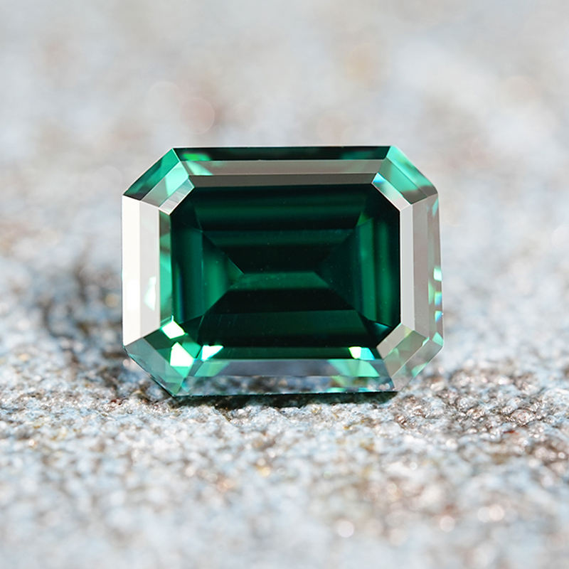 Moissanite Jewelry Hydrothermal Colombian Precious Emerald Cut Moissanite for Jewelry Making