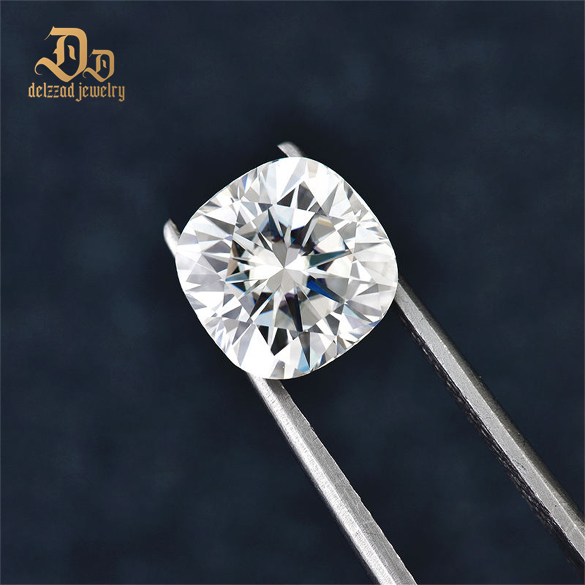 Wholesale Cushion Moissanite Stone 6mm 1Ct Loose Diamonds High Quality Gemstone for Jewelry Making