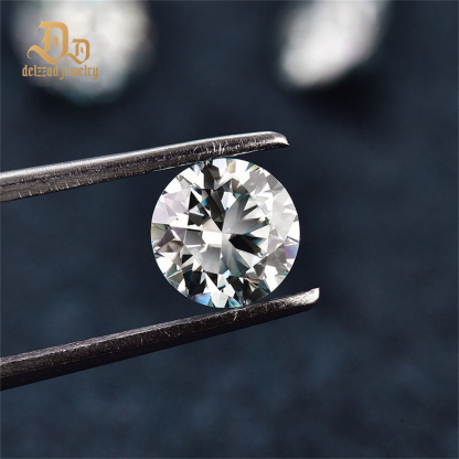 VVS1 Clarity Loose Moissanite Diamond White Round Brilliant Cut DEF for Jewelry Making