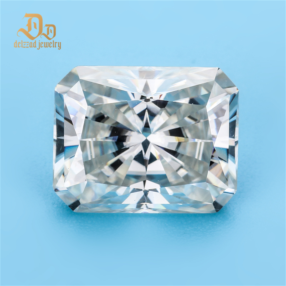 5*7mm 1 Carat Loose Radiant Cut Moissanite Gem Stones Crushed