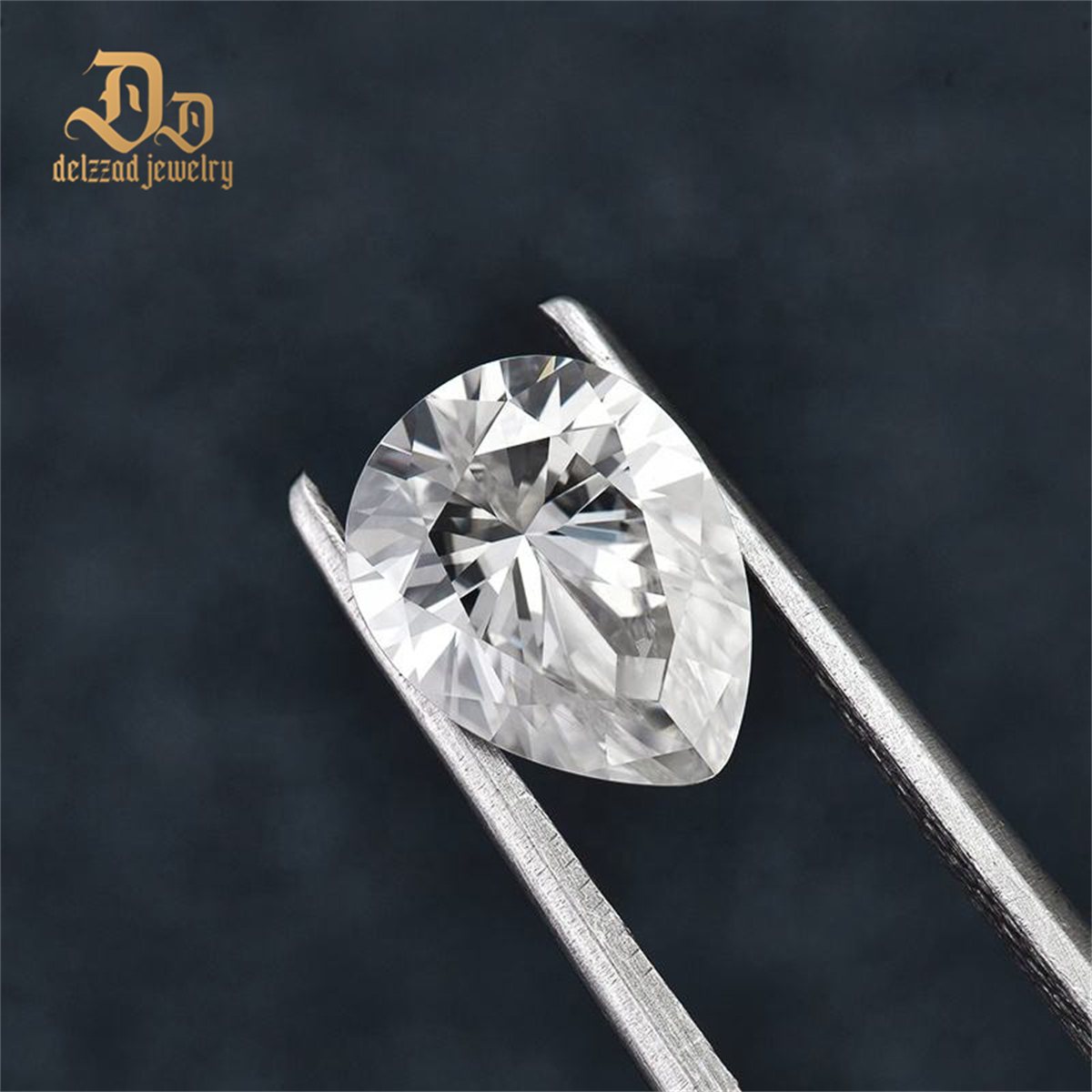Loose Gemstone 10x7mm 2-3 CT 4 CT Synthetic Pear Cut Waterdrop Shaped Moissanite Diamond for Jewelry Setting