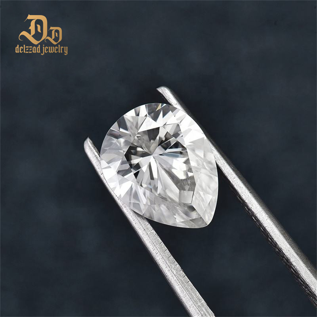 Loose Gemstone 10x7mm 2-3 CT 4 CT Synthetic Pear Cut Waterdrop Shaped Moissanite Diamond for Jewelry Setting