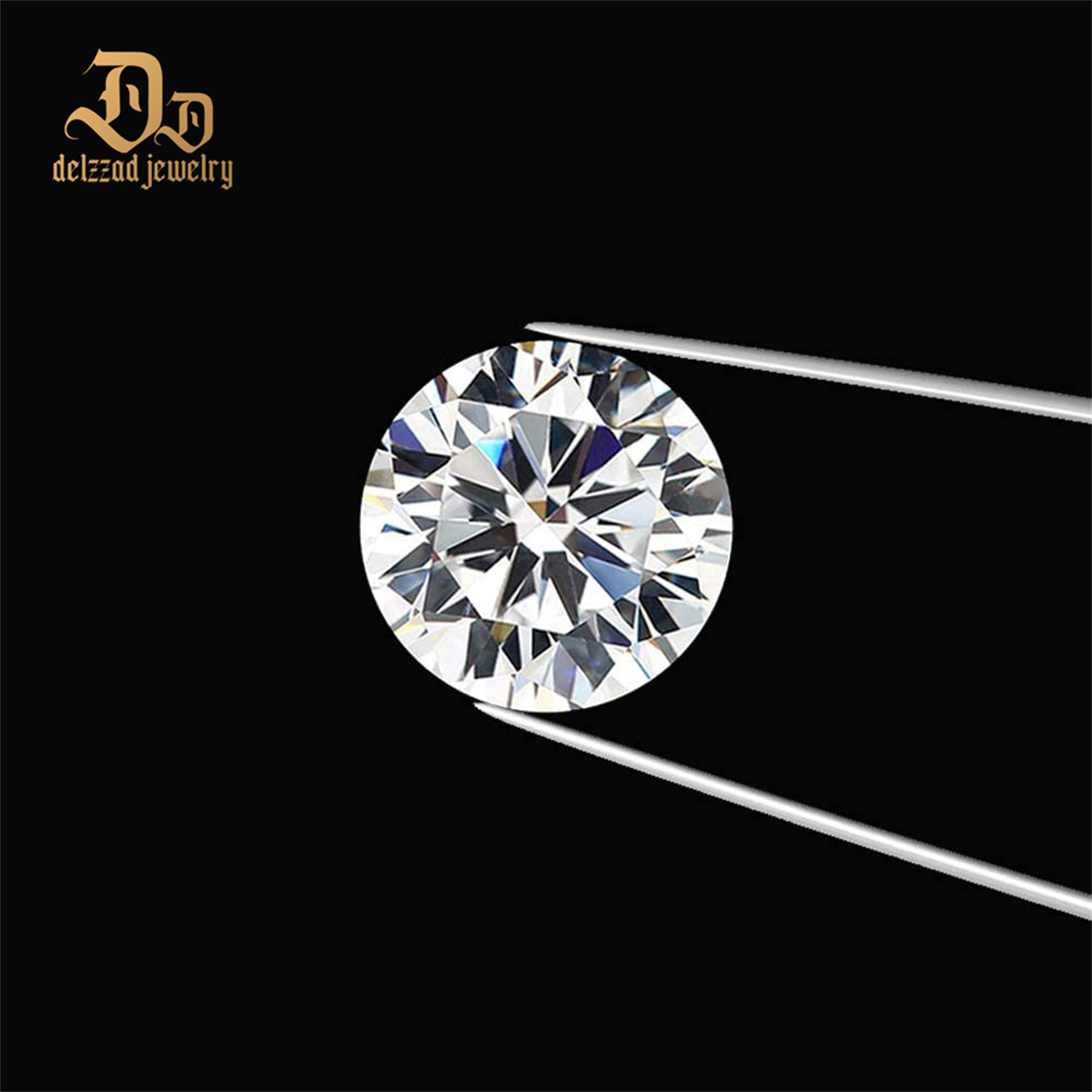 VVS1 Clarity Loose Moissanite Diamond White Round Brilliant Cut DEF for Jewelry Making