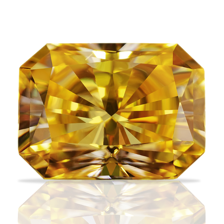 Yellow Radiant Cut Jewelry Making Stones Natural Yellow Moissanite Diamond Per Price Loose