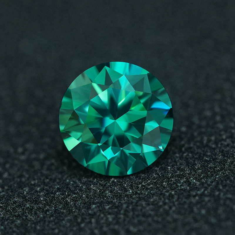 Top Quality Custom Moissanite Diamond Moissanite Price Diamond Loose Round/emerald Cut Green Color Moissanite