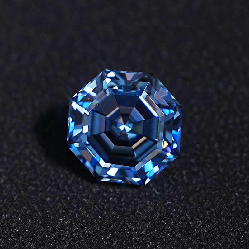 7MM 2 Carat Vivid Blue Vvs Sapphire Loose Diamond Synthetic Moissanite Price