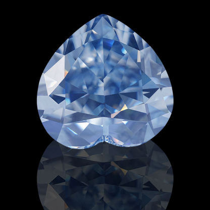 High Quality Blue Heart Cut Lab Created Sapphire 10mm 9mm Moissanite Gemstones Excellent Loose Gemstones Jewelry 1ct