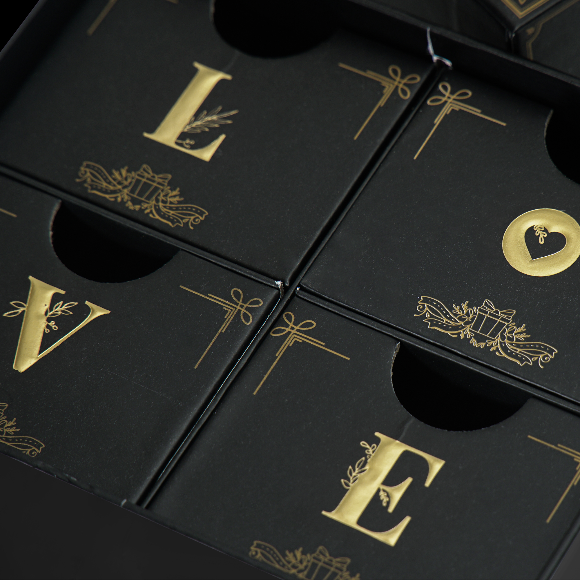 [Surprise Luxury Set] Delzzad Jewelry Gift Box Set 4pcs Gift Boxes Birthday Wedding Engagement Anniversary Christmas Gift for Men Women