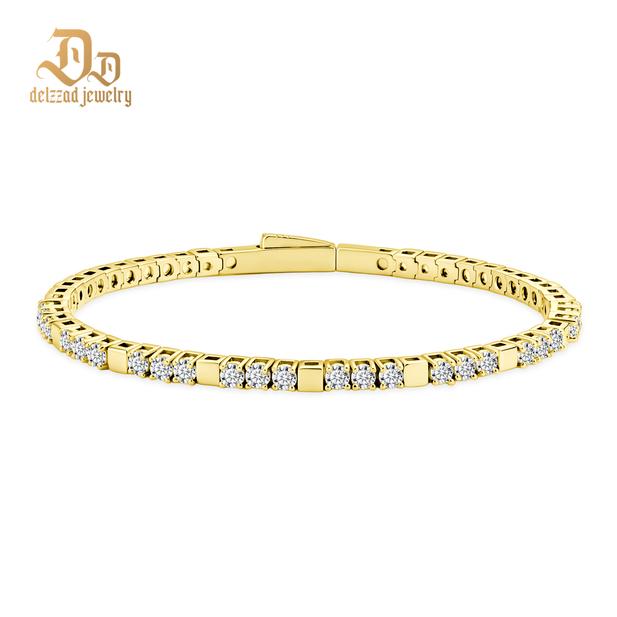 5.4ct Quiet Luxury Tennis Bangle Secret Code Tennis Bracelet VVS Synthetic Moissanite Bracelet Bangle Copper Chain for Women Men
