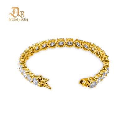 S925 VVS Synthetic Moissanite Hip Hop Tennis Bracelet