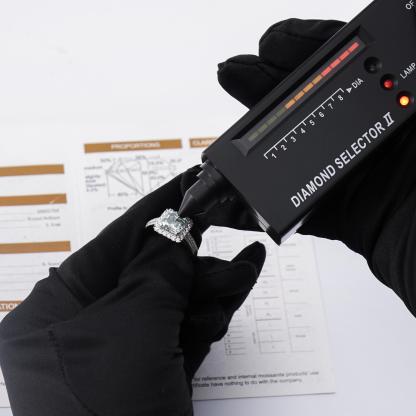 Delzzad 2.5ct Paraiba Asscher Synthetic Moissanite Halo Ring S925 Ring Band Jewelry Perfect Birthday Engagement Wedding Anniversary Gift