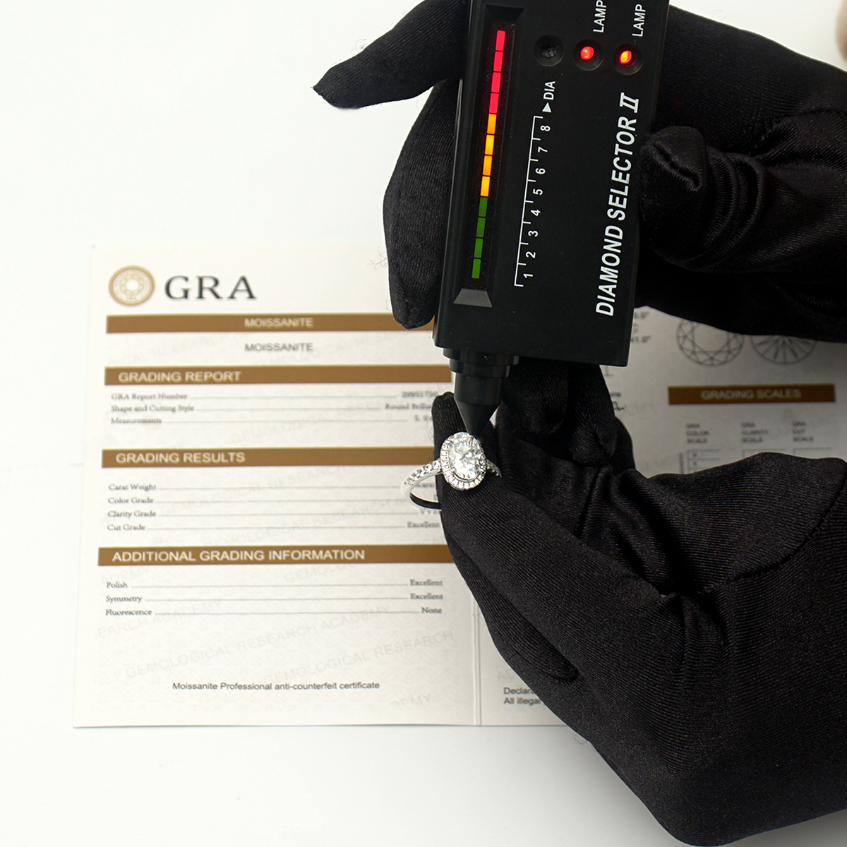 Delzzad 3ct Oval Synthetic Moissanite Promise Halo Wedding Ring In 925 Sterling Silver